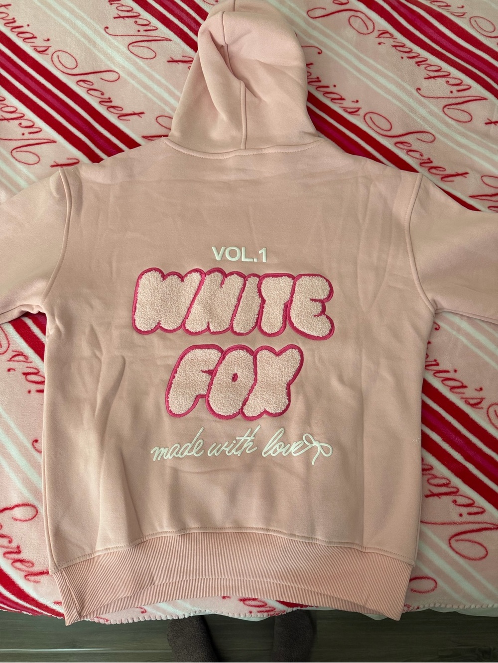 White Fox Boutique Pink Pullover Hoodie - Picture 4 of 5